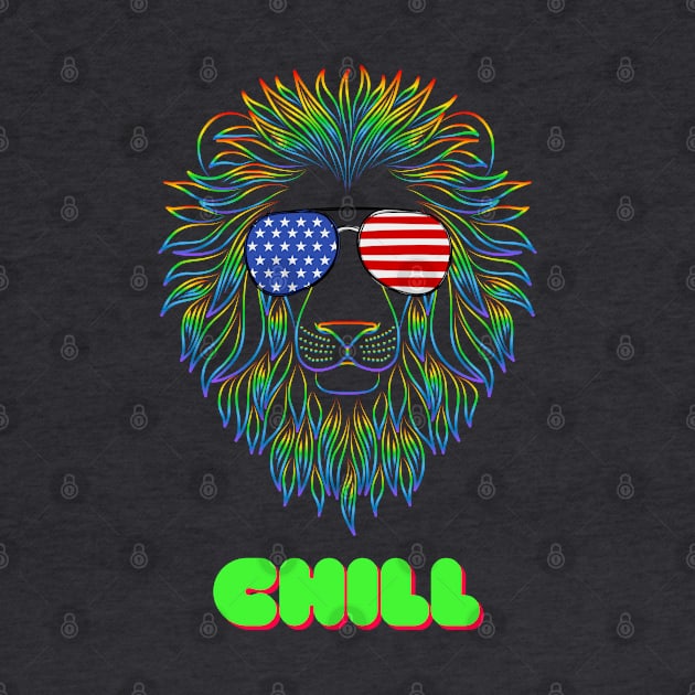 Chill Lion Pop Art by Modern Designs And Art